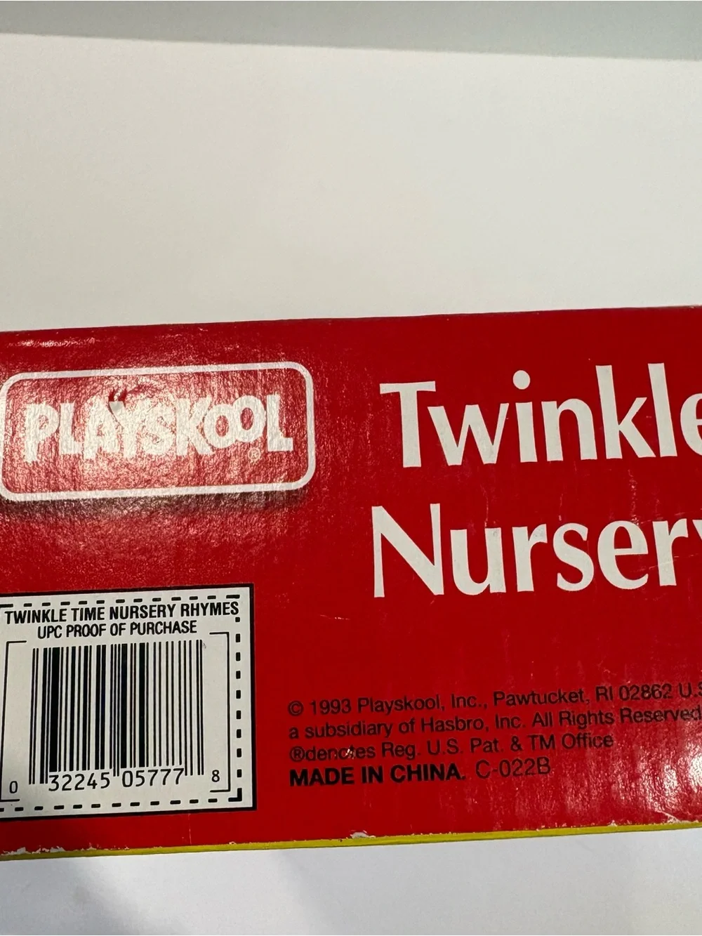 Playskool Twinkle Time Nursery Rhymes Musical Crib Toy 1993 Vtg Works